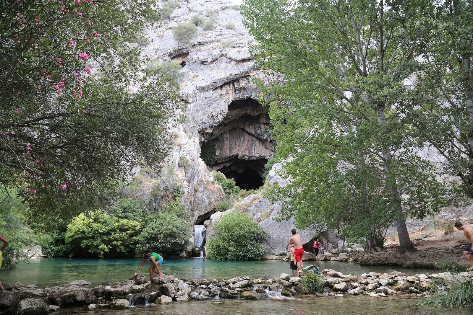 river and cave near Benaoján